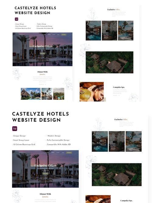 酒店網(wǎng)站設計 模板與素材的完美融合